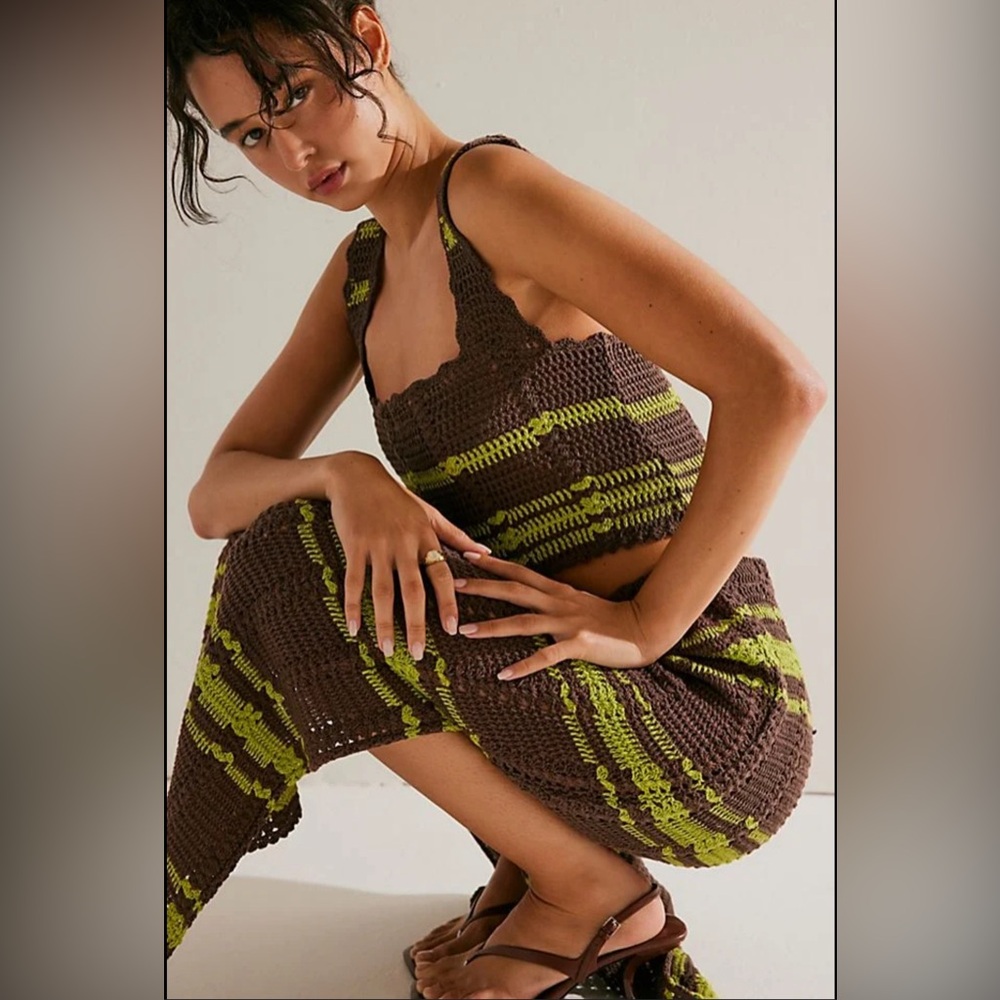 NWOT Free People Crochet set
